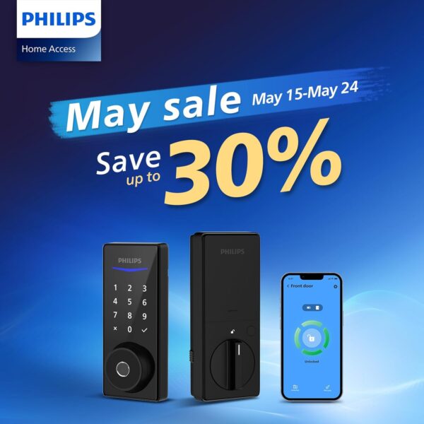 Philips Smart Lock with App Control, Fingerprint Smart Door Lock, Keyless Entry Door Lock, Smart Bluetooth Deadbolt Replacement, Auto Lock, Passcode Code Door Lock, Digital Keypad Deadbolt-Matte Black - Image 9