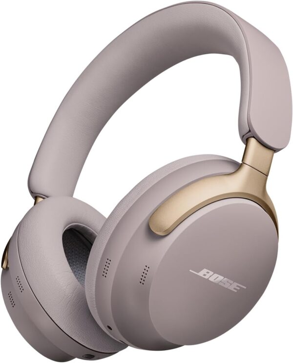 Bose QuietComfort Ultra Wireless Noise Cancelling Headphones with Spatial Audio, Over-the-Ear Headphones with Mic, Up to 24 Hours of Battery Life, Sandstone - Limited Edition Color