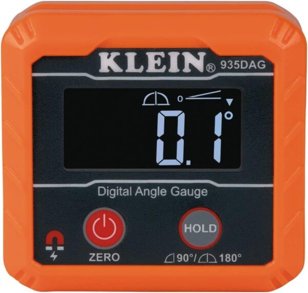 Klein Tools 935DAG Digital Electronic Level and Angle Gauge, Measures 0 - 90 and 0 - 180 Degree Ranges, Measures and Sets Angles - Image 13