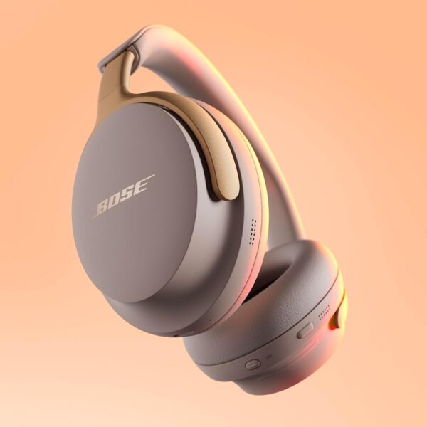 Bose QuietComfort Ultra Wireless Noise Cancelling Headphones with Spatial Audio, Over-the-Ear Headphones with Mic, Up to 24 Hours of Battery Life, Sandstone - Limited Edition Color - Image 2