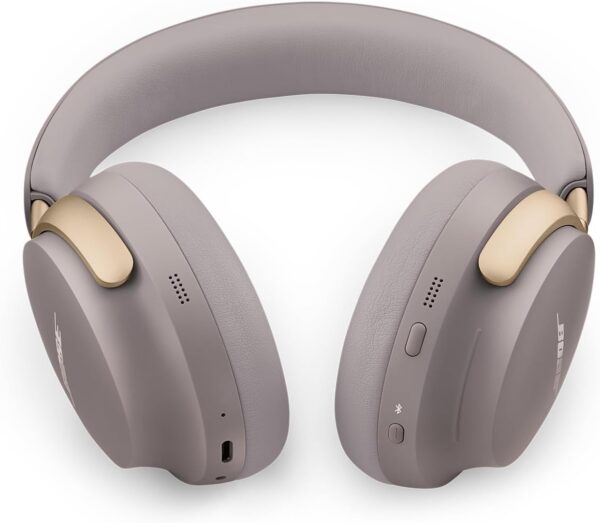 Bose QuietComfort Ultra Wireless Noise Cancelling Headphones with Spatial Audio, Over-the-Ear Headphones with Mic, Up to 24 Hours of Battery Life, Sandstone - Limited Edition Color - Image 4