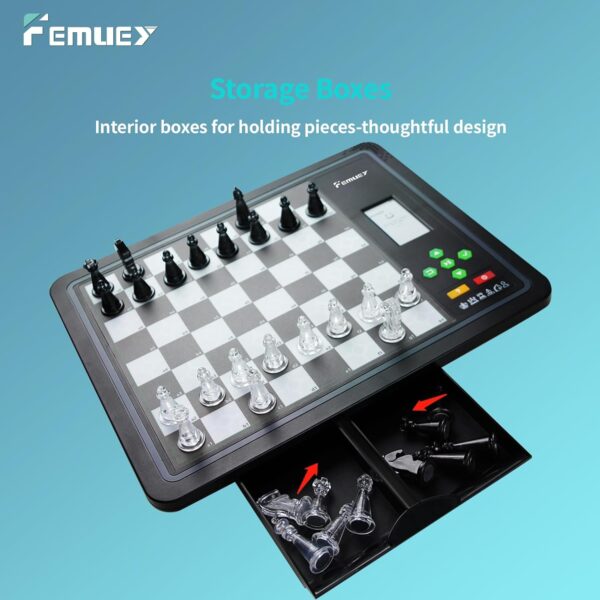 Electronic Chess Set, Board Game, Computer Chess Game, Chess Set Board Game, Electronic Chess Set Game, Chess Sets Games Lovers, for Beginners Great Partner for Play and Practice - Image 4