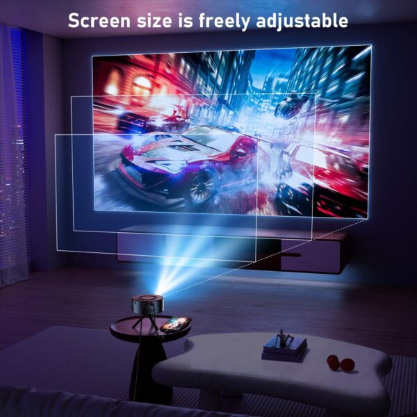 Mini Projector，Portable Movie Projector 1080P Support, 9500L Outdoor Projector for Home Theater Movie Phone Projector - Image 6