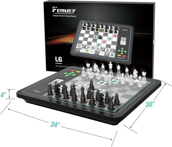 Electronic Chess Set, Board Game, Computer Chess Game, Chess Set Board Game, Electronic Chess Set Game, Chess Sets Games Lovers, for Beginners Great Partner for Play and Practice - Image 7