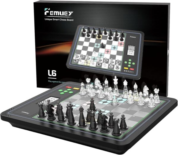 Electronic Chess Set, Board Game, Computer Chess Game, Chess Set Board Game, Electronic Chess Set Game, Chess Sets Games Lovers, for Beginners Great Partner for Play and Practice