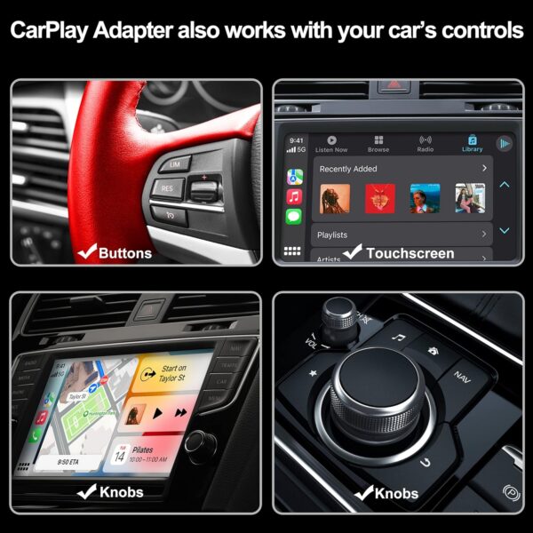 5.1 Wireless CarPlay Adapter for All Factory Wired CarPlay Cars Wireless CarPlay Dongle Convert Wired to Wireless CarPlay - Image 4